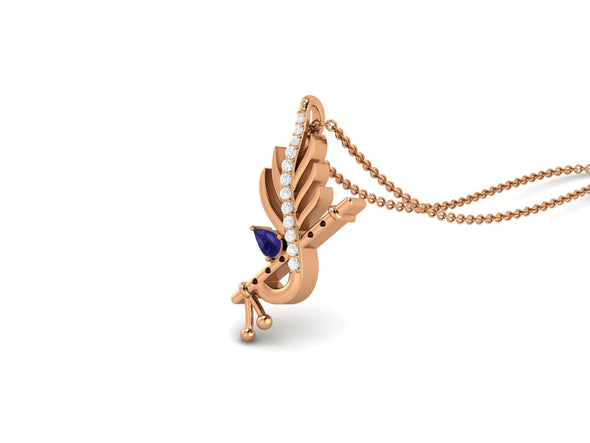 Lapis Krishna Flute Pendant – Sterling Silver