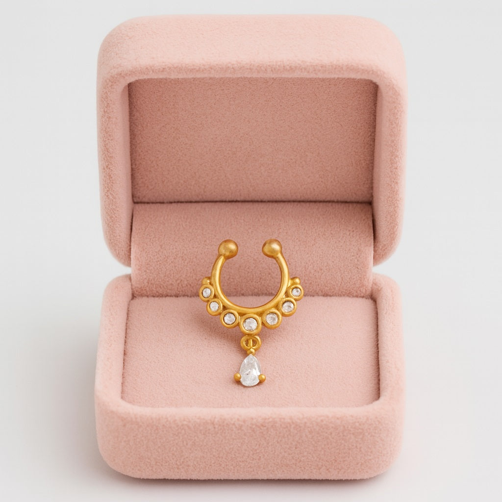 mooneye silver nose pin